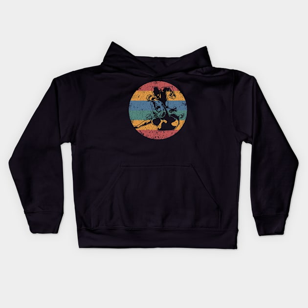 Retro MMA Logo Kids Hoodie by Foxxy Merch